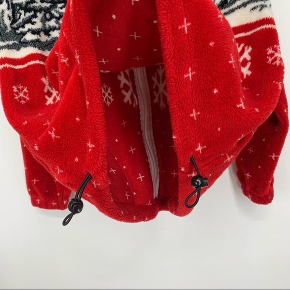 Vintage Art Unlimited Sportswear Winter Landscape Tree Snowflake Teddy Shacket - Picture 8 of 14